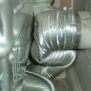 crushed up dryer vent hose