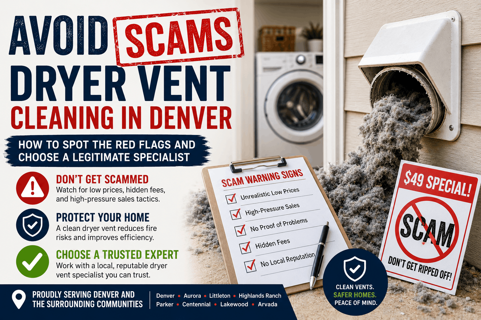avoid dryer vent scams in Denver